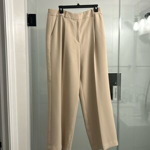 Loft wide leg cream trousers